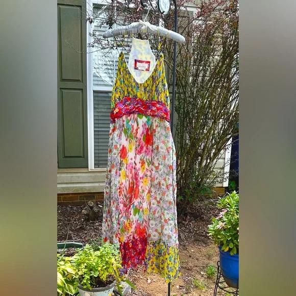 Anthropologie Malibu Floral Maxi Dress. Size 16 - Picture 2 of 13